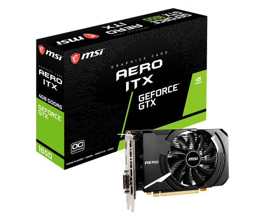 MSI GeForce GTX 1650 D6 AERO ITX OC 4GB Used GPU